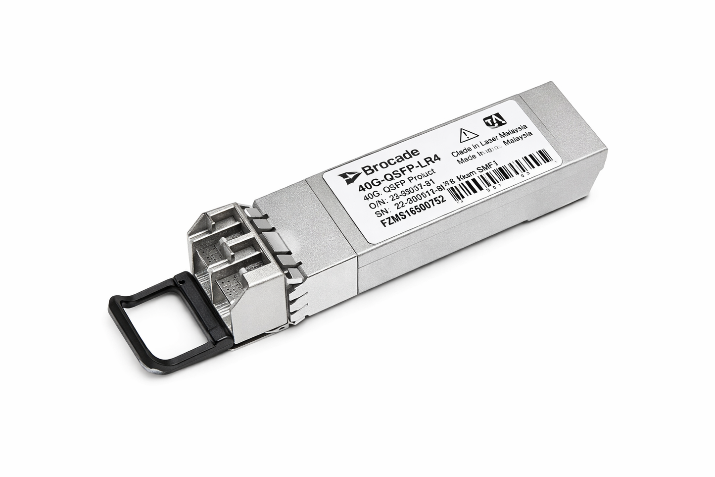 Brocade Foundry 40G-QSFP-LR4 40Gb QSFP+ Optical Transceiver – 10km SMF 40GBASE-LR4