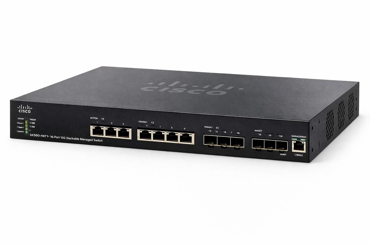 Cisco SX550X-16FT-K9-NA 16-Port 10G SFP+ Stackable Managed Switch