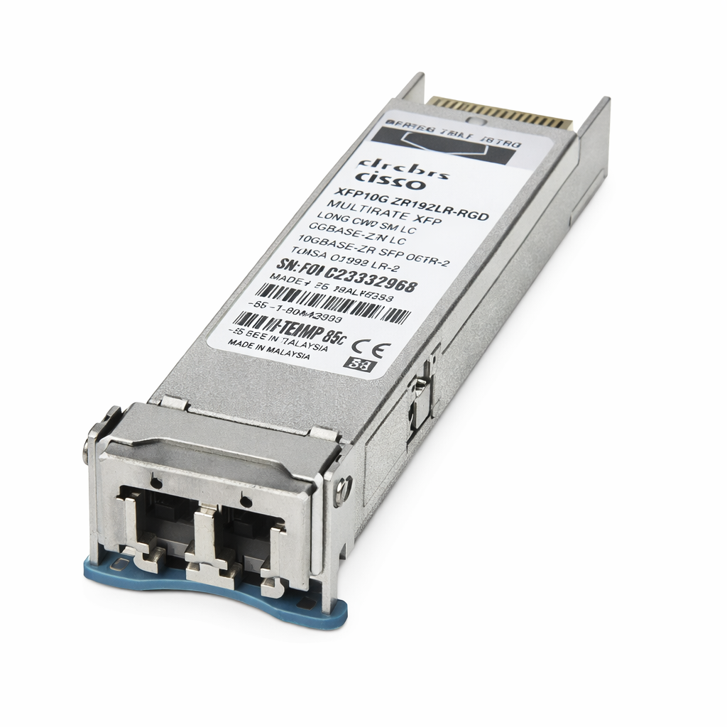 Cisco XFP10GZR192LR-RGD 10G XFP Optical Transceiver – 10GBASE-ZR / OC-192 LR-2 Industrial Temp