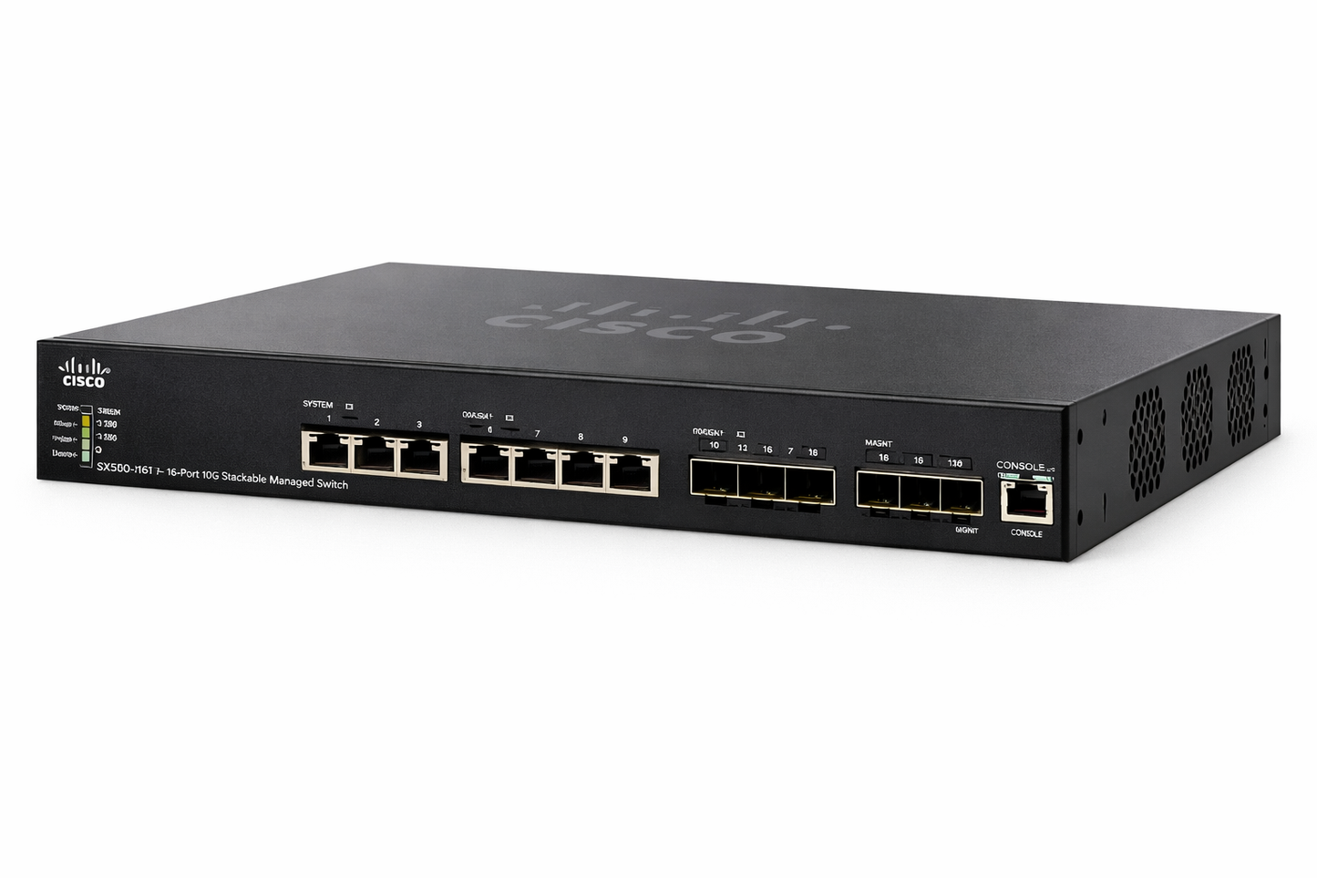 Cisco SX550X-16FT-K9-NA 16-Port 10G SFP+ Stackable Managed Switch