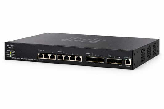 Cisco SX550X-16FT-K9-NA 16-Port 10G SFP+ Stackable Managed Switch